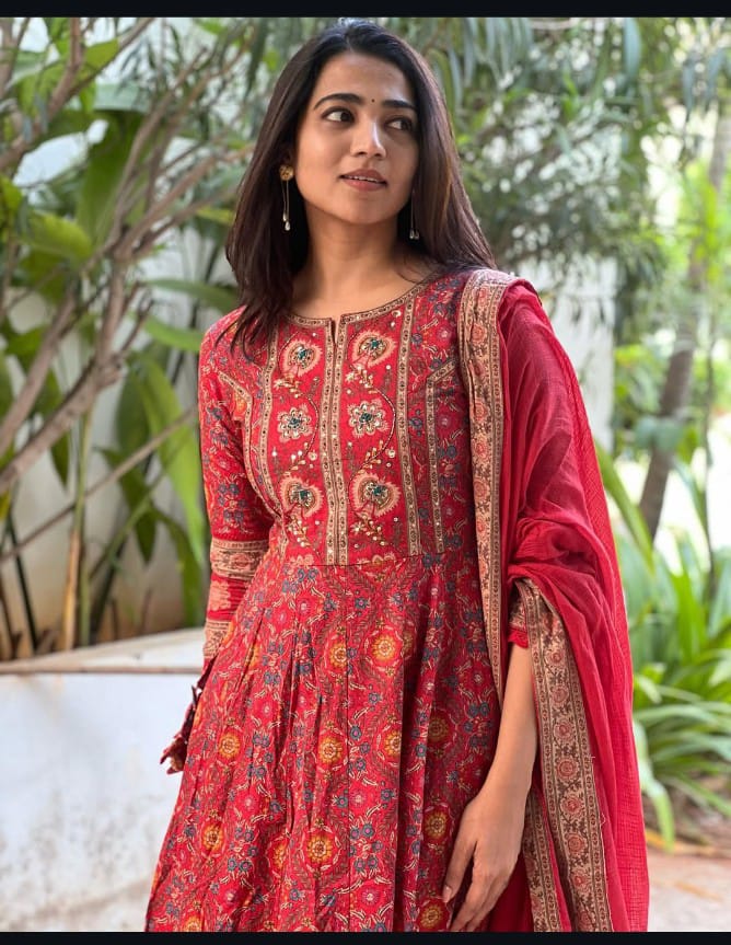 Indian handmade Printed cotton kantha kurtis set , mother day special