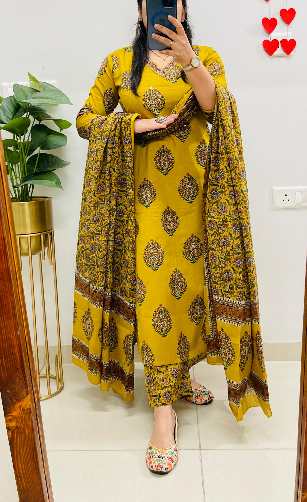 Stitched ready Printed cotton kantha kurtis set